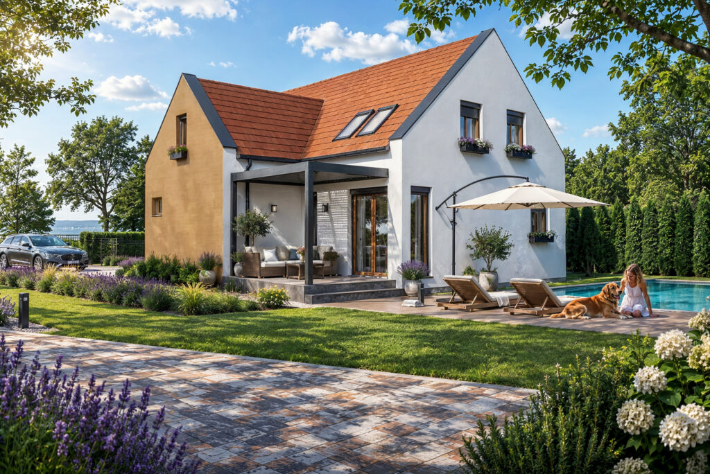 3DVisionDesign Balaton parti nyaraló látványterv