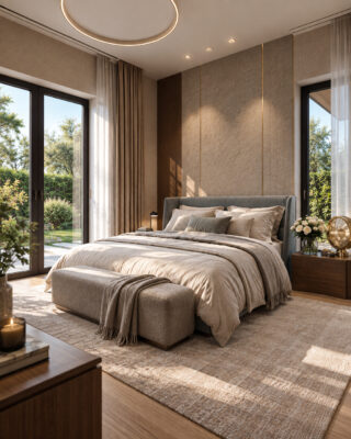 3DVisionDesign Beige color interior design visualisation