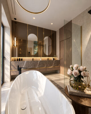 3DVisionDesign Beige color interior design visualisation