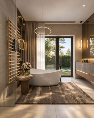 3DVisionDesign Beige color interior design visualisation