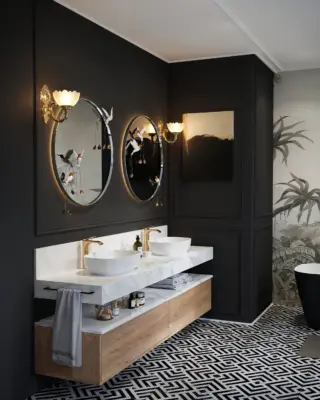 Black Bathroom product visualisation design