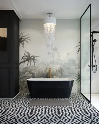 Black Bathroom product visualisation design