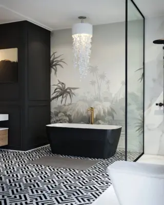 Black Bathroom product visualisation design