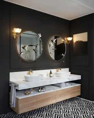 Black Bathroom product visualisation design