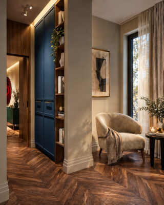 3DVisionDesign Blue marble Bathroom Interior design visualisation