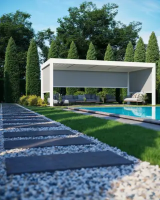 Garden pergola visualisation Exterior