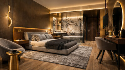3DVisionDesign Golden Hotel interior visualisation