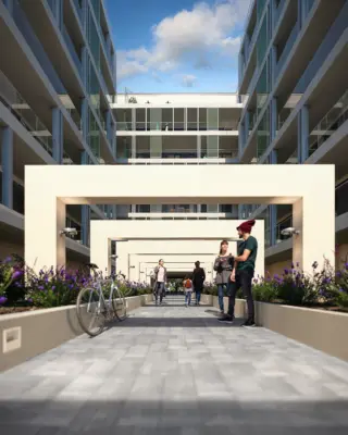 HUN4 Apartment house Exterior visualisation