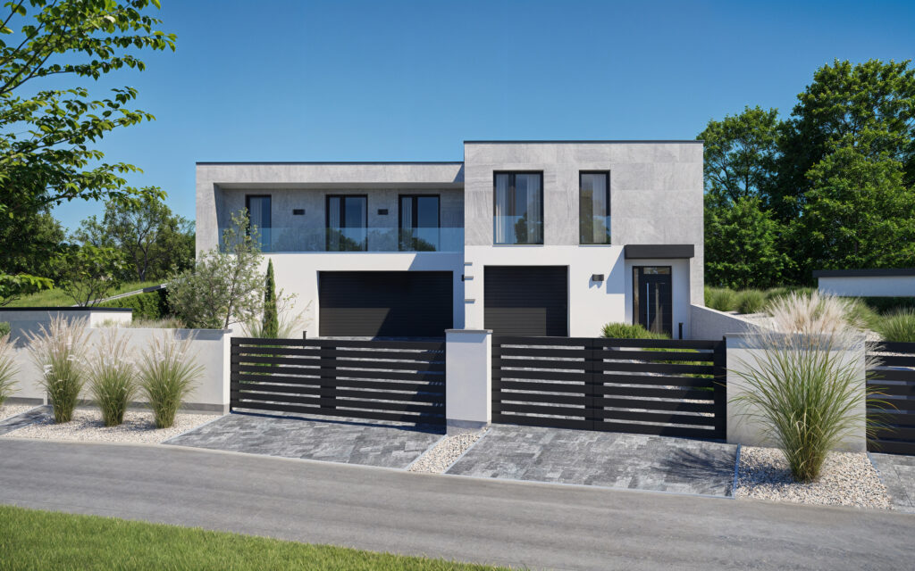 3DVisionDesign Ikerház homlokzati látványtervek