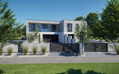3DVisionDesign Ikerház homlokzati látványtervek