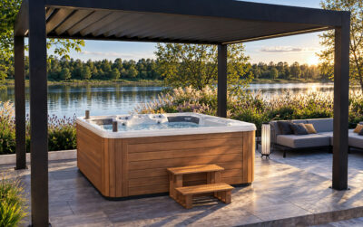 3DVisionDesign Luxury Lakeside Spa - Exterior Product Visualization