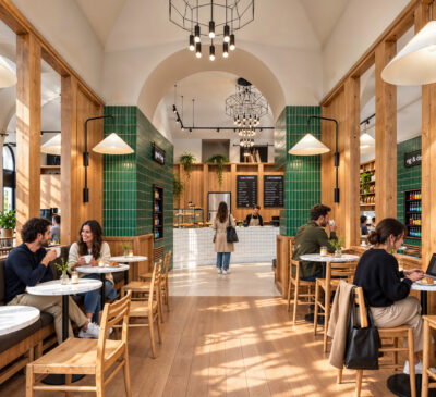 3DVisionDesign Le Pain Quotidien Andrassy coffe visualisation