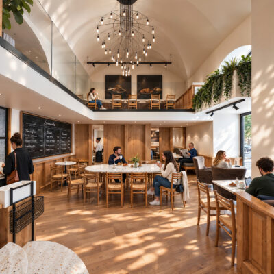 3DVisionDesign Le Pain Quotidien Andrassy coffe visualisation