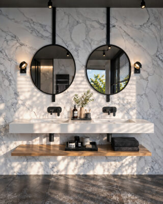 3DVisionDesign Marble Bathroom design visualisation