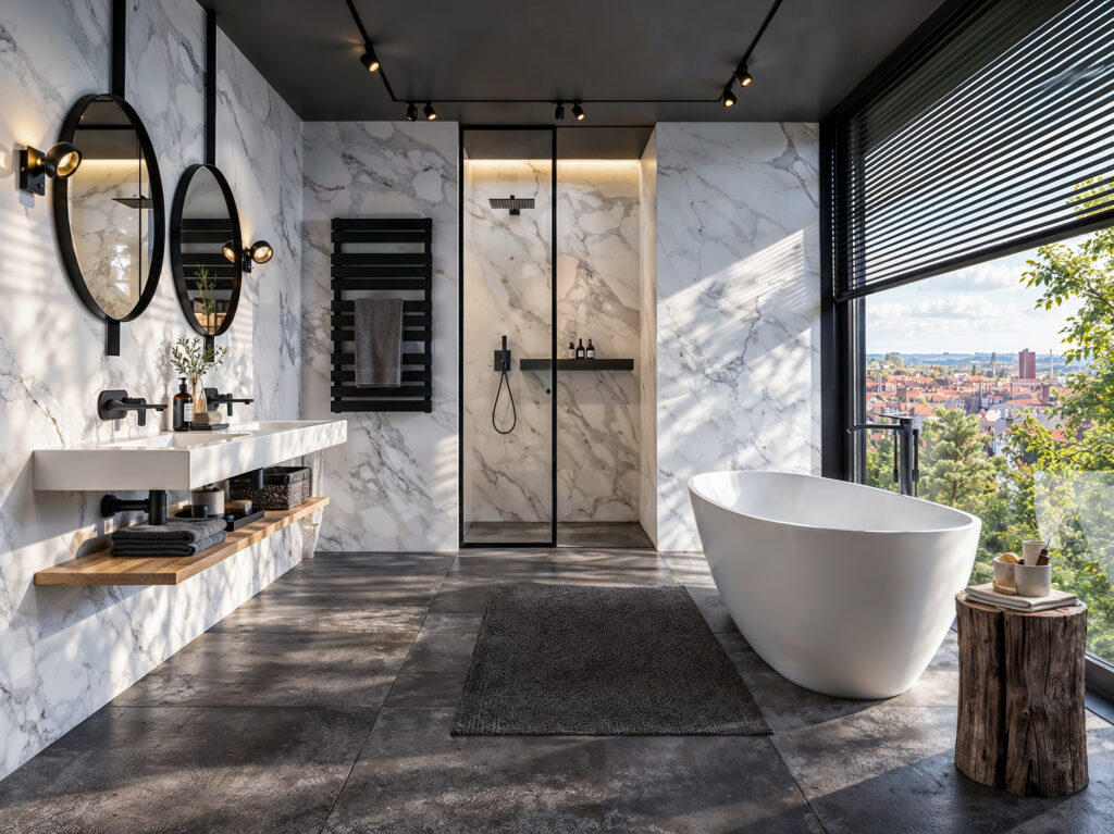 3DVisionDesign Marble Bathroom design visualisation