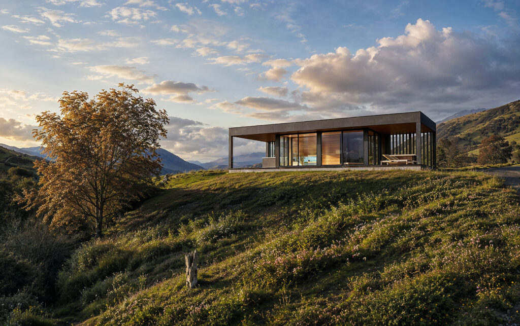 3DVisionDesign Minimalistic Sauna Exterior Visualisation