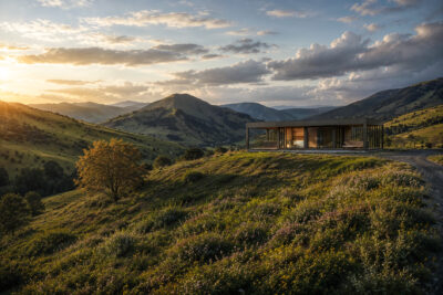 3DVisionDesign Minimalistic Sauna Exterior Visualisation