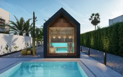 Moonlight Sauna house Exterior visualisation