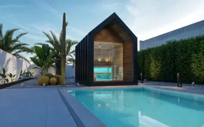 Moonlight Sauna house Exterior visualisation