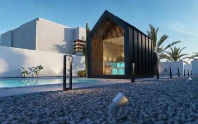 Moonlight Sauna house Exterior visualisation