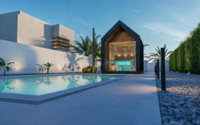 Moonlight Sauna house Exterior visualisation