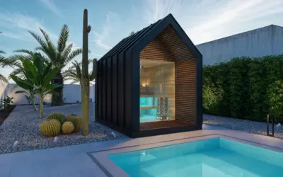 Moonlight Sauna house Exterior visualisation