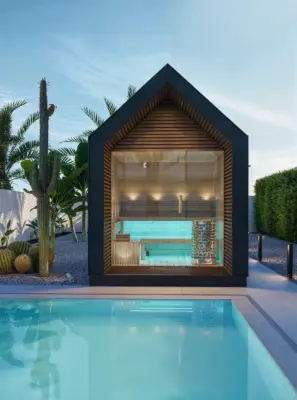 Moonlight Sauna house Exterior visualisation