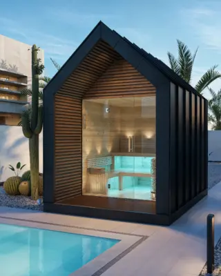 Moonlight Sauna house Exterior visualisation