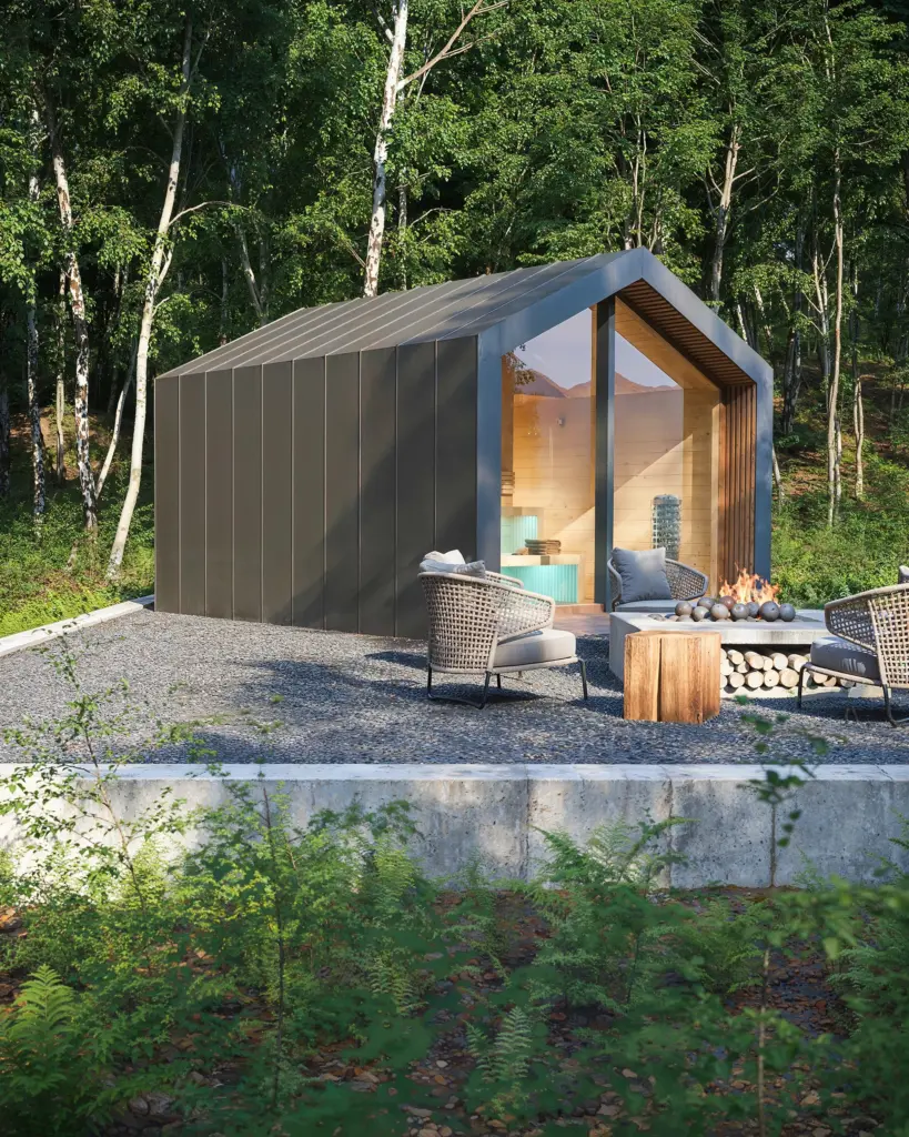 3DVisionDesign Saunahouse 3D product visualization