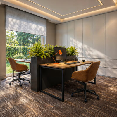 3DVisionDesign grey modern Office interior visualisation