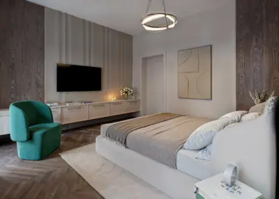 3DVisionDesign haloszoba tv fal beepitett belsoepiteszet 3d