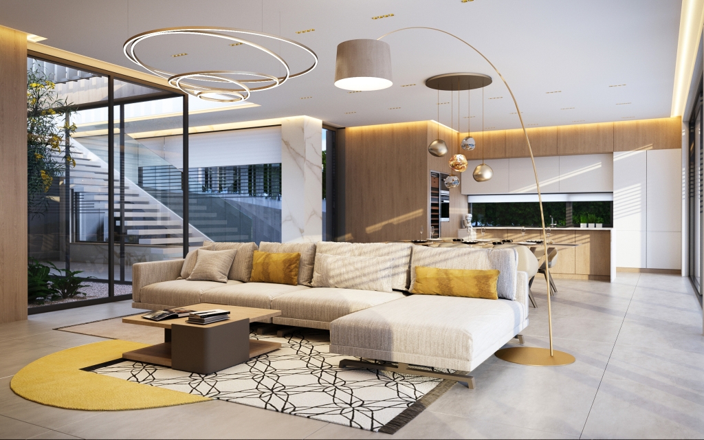 3DVisionDesign Budapesti villa belsőépítészeti látványtervek