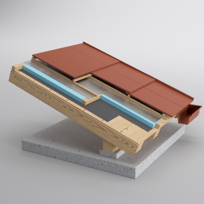 3DVisionDesign tetőszerkezet falmetszet termékvizualizácio 3d látványterv