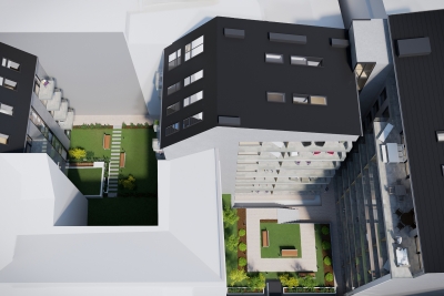 3DVisionDesign.hu Kiraly Boutique Residence homlokzati 3d latvanyterv