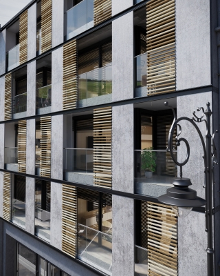 3DVisionDesign.hu Kiraly Boutique Residence homlokzati 3d latvanyterv