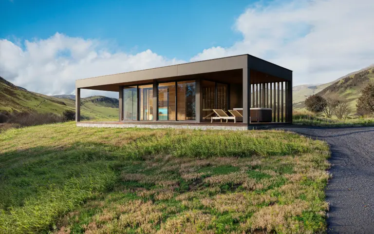 Kerti relax ház szaunával – látványterv