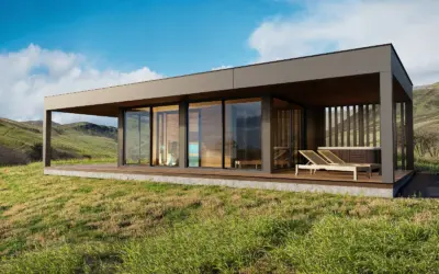 Minimalistic Sauna Exterior Visualisation