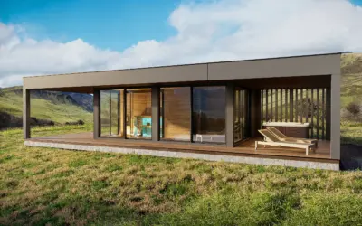 Minimalistic Sauna Exterior Visualisation