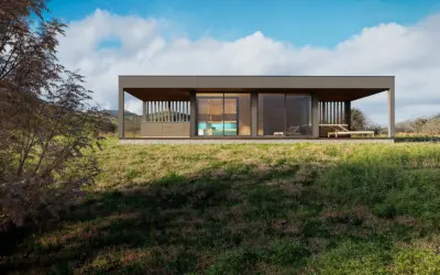 Minimalistic Sauna Exterior Visualisation