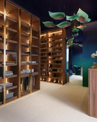 Modern Blue turquiose green interior design Debrecen