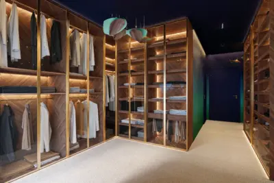 Modern Blue turquiose green interior design Debrecen