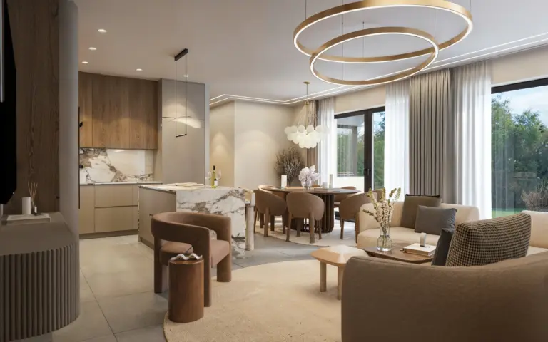 Modern minimalista luxus – Belsőépítészeti látványterv