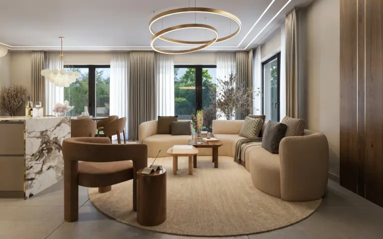 Modern minimalista luxus – Belsőépítészeti látványterv